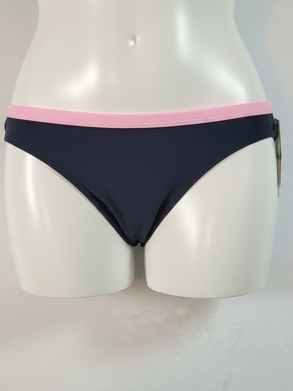 Salt + Cove Womens L Cute Black Bikini Bottom with Pink Accent NWT